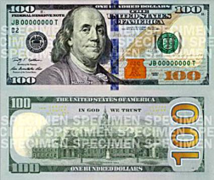 New 100 Dollar bill